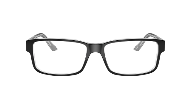 RB5245 Zwart op transparant AcetaatEyeglass Frames van B24, Vooraanzicht