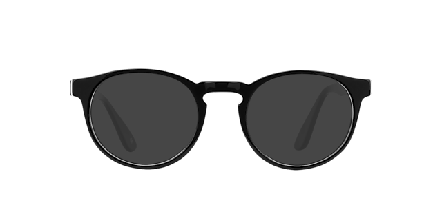 Steven S. Jet Black AcetatEyeglass Frames von B24, mit getönten Gläsern