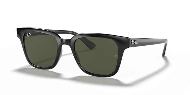 RB4323 Zwart KunststofSunglass Frames van B24, Hoekweergave