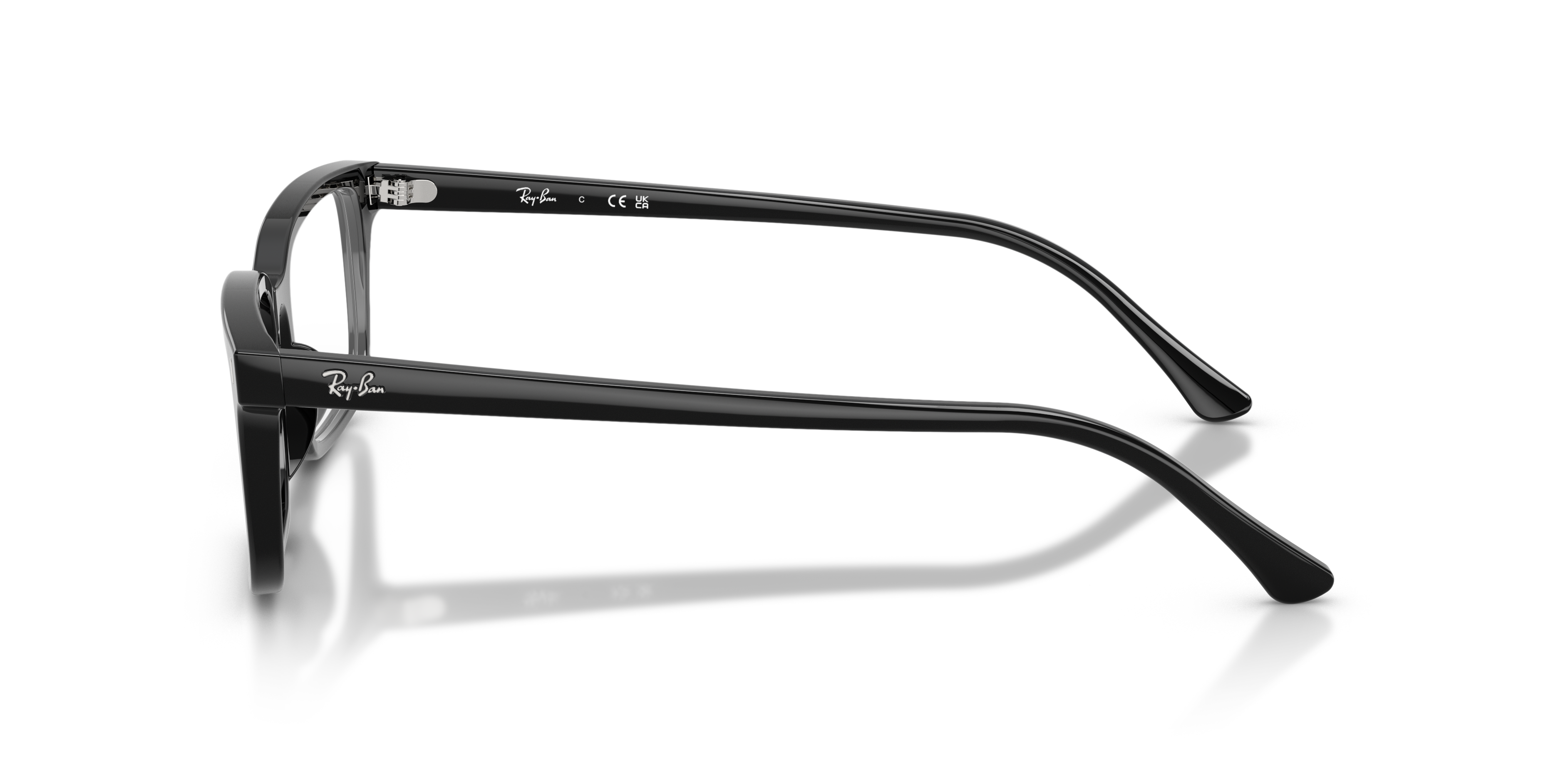 RB5445 Zwart AcetaatEyeglass Frames van B24, Zijaanzicht