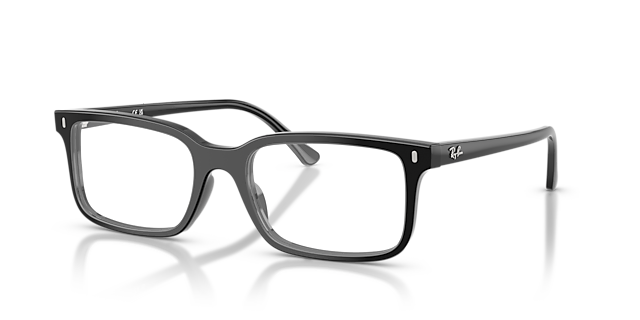 RB5445 Schwarz AcetatEyeglass Frames von B24, Dreiviertelansicht