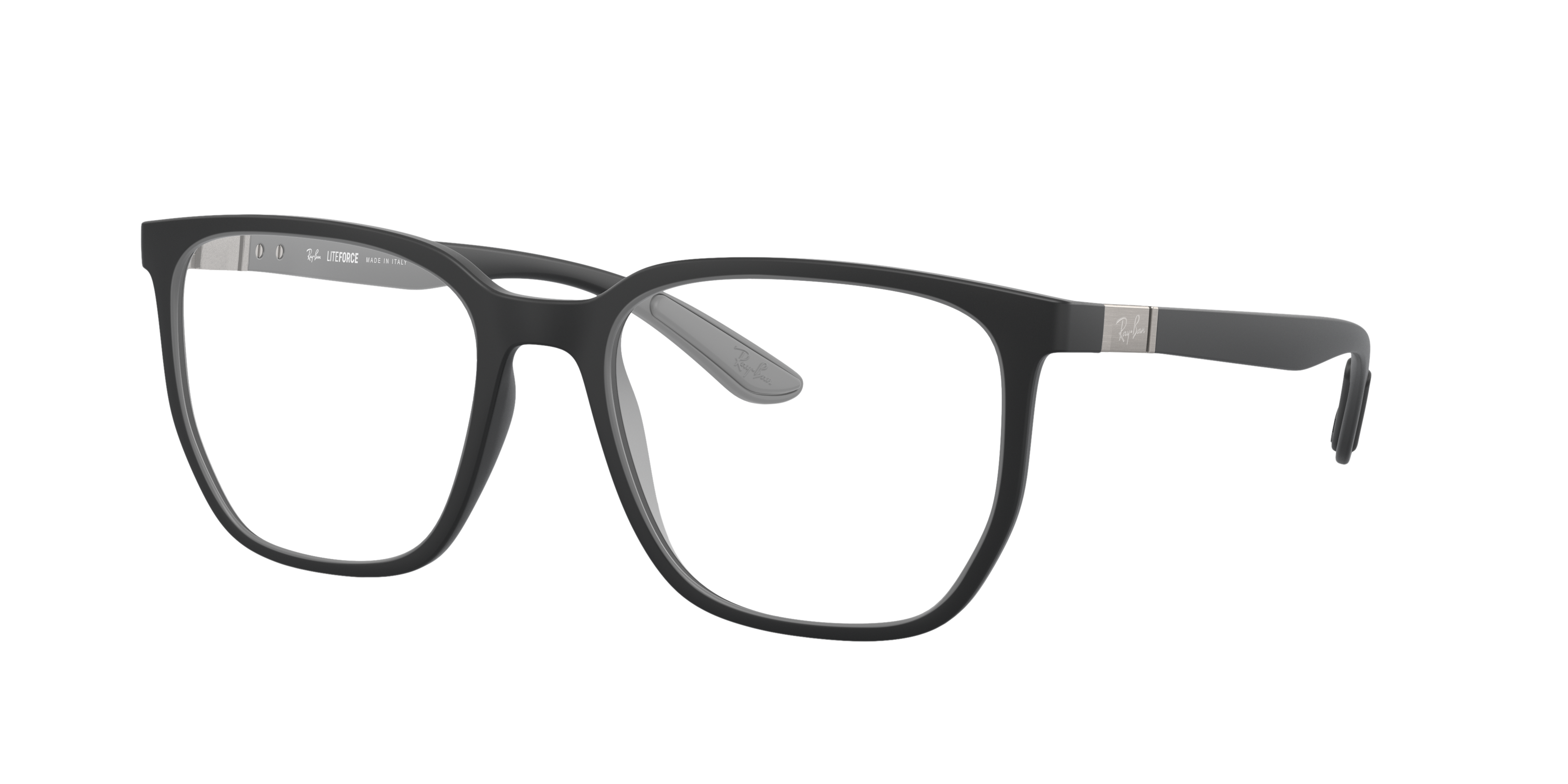 RB7235 Zand zwart KunststofEyeglass Frames van B24, Hoekweergave