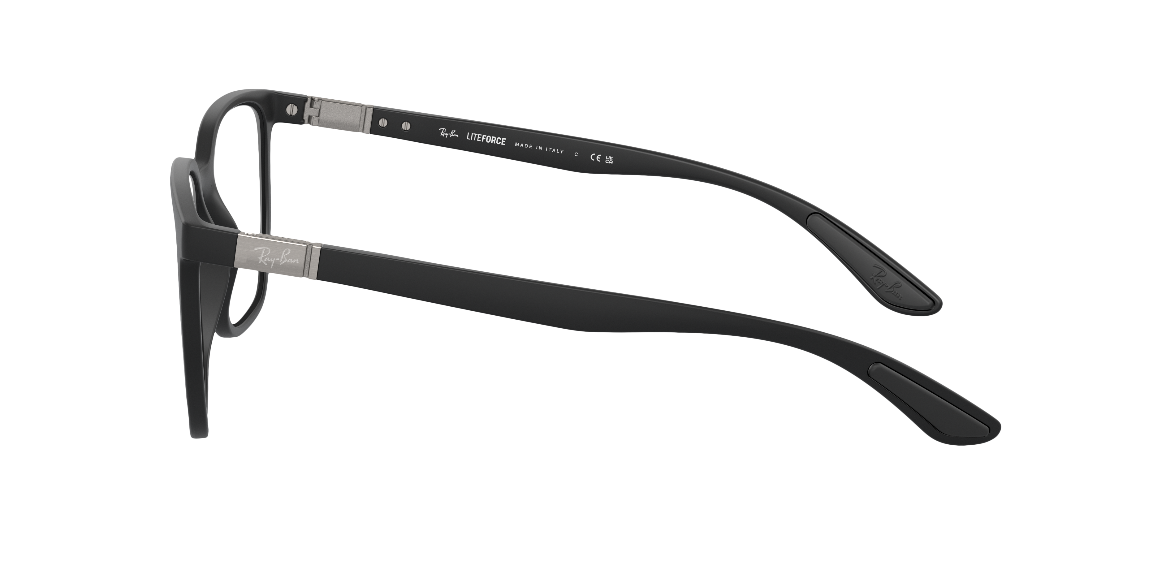 RB7235 Zand zwart KunststofEyeglass Frames van B24, Zijaanzicht