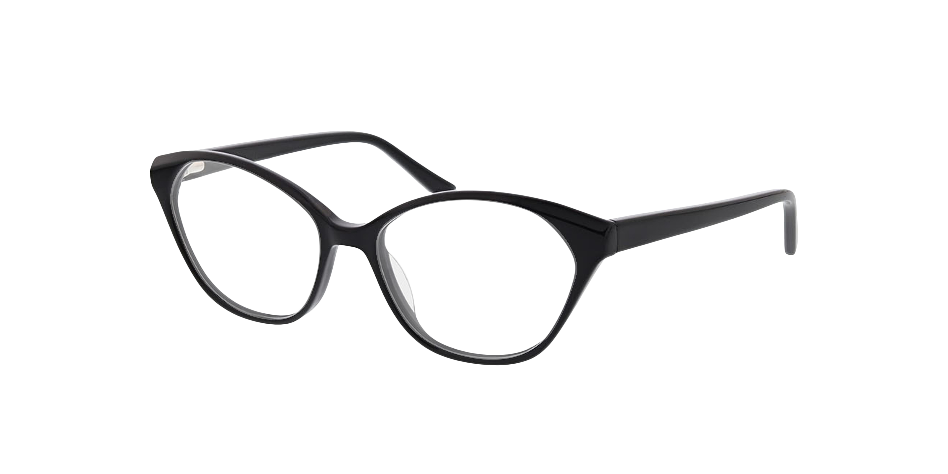 Nora Zwart AcetaatEyeglass Frames van B24, Hoekweergave