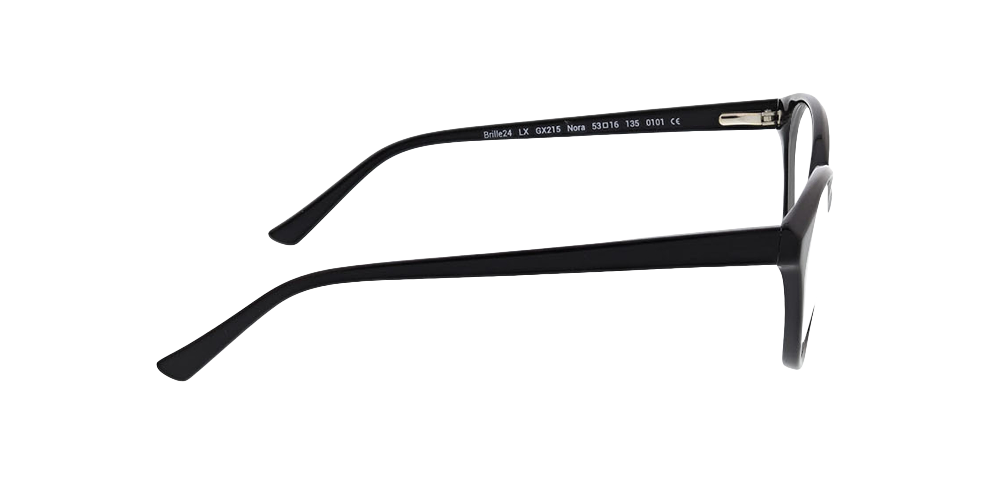 Nora Zwart AcetaatEyeglass Frames van B24, Zijaanzicht