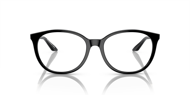 AX3109 Schwarz glänzend KunststoffEyeglass Frames von B24, Vorderansicht