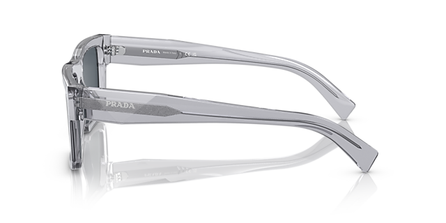PR 19WS Kristalgrijs AcetaatSunglass Frames van B24, Zijaanzicht