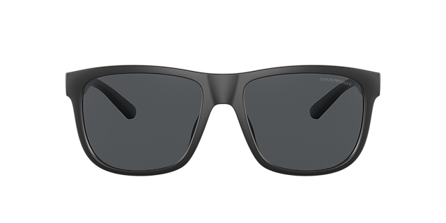 EA4182U Matzwart KunststofSunglass Frames van B24, met getinte lenzen