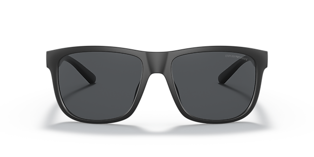 EA4182U Matzwart KunststofSunglass Frames van B24, Vooraanzicht