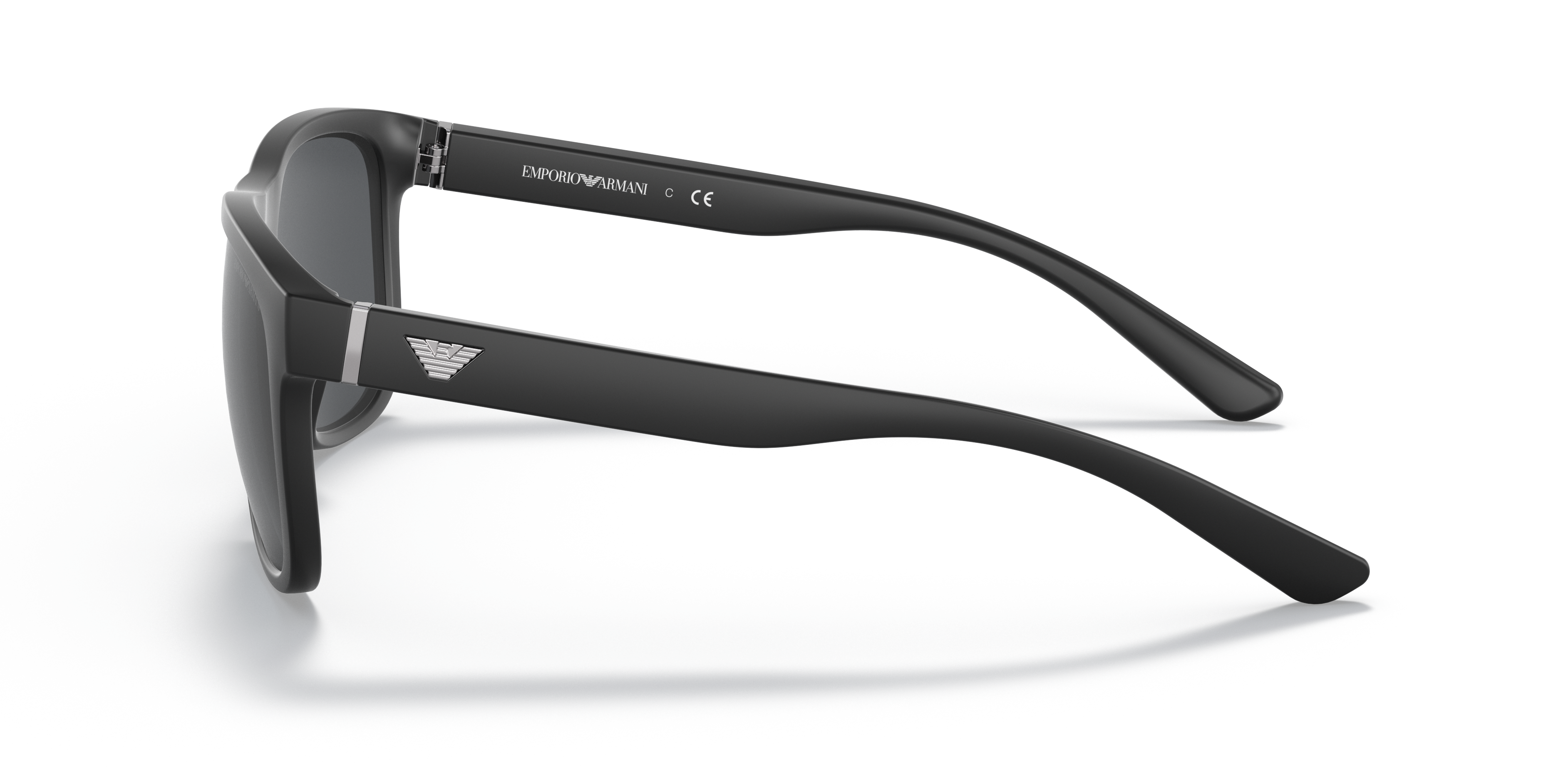 EA4182U Matt Schwarz KunststoffSunglass Frames von B24, Seitenansicht