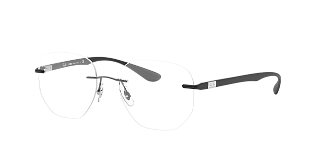 RB8766 Gunmetal TitanEyeglass Frames von B24, Dreiviertelansicht