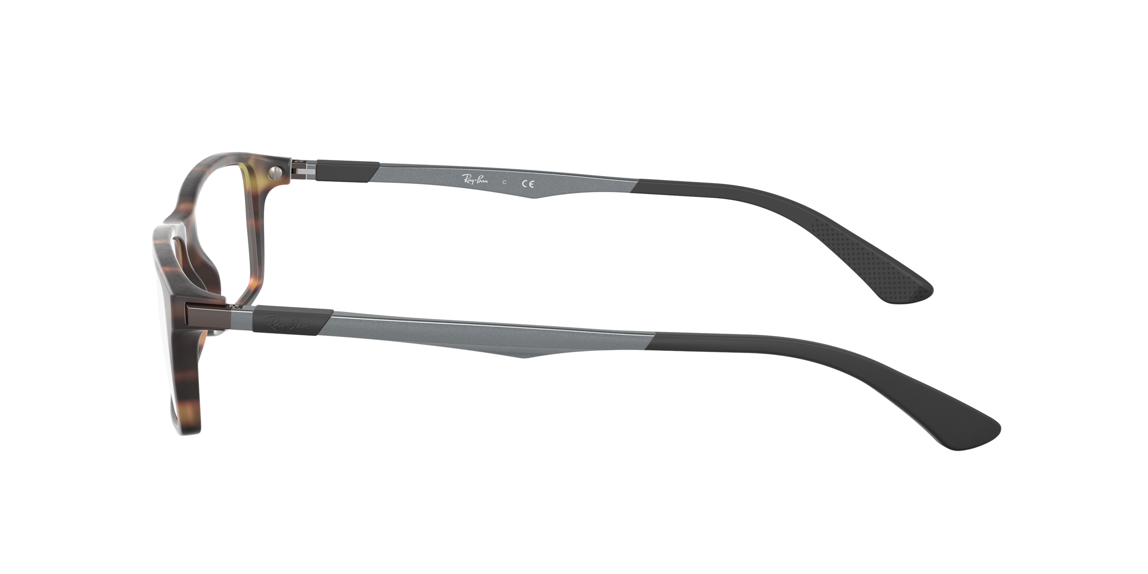 RB7017 Havana KunststofEyeglass Frames van B24, Zijaanzicht