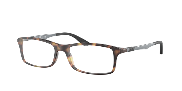 RB7017 Havana KunststoffEyeglass Frames von B24, Dreiviertelansicht