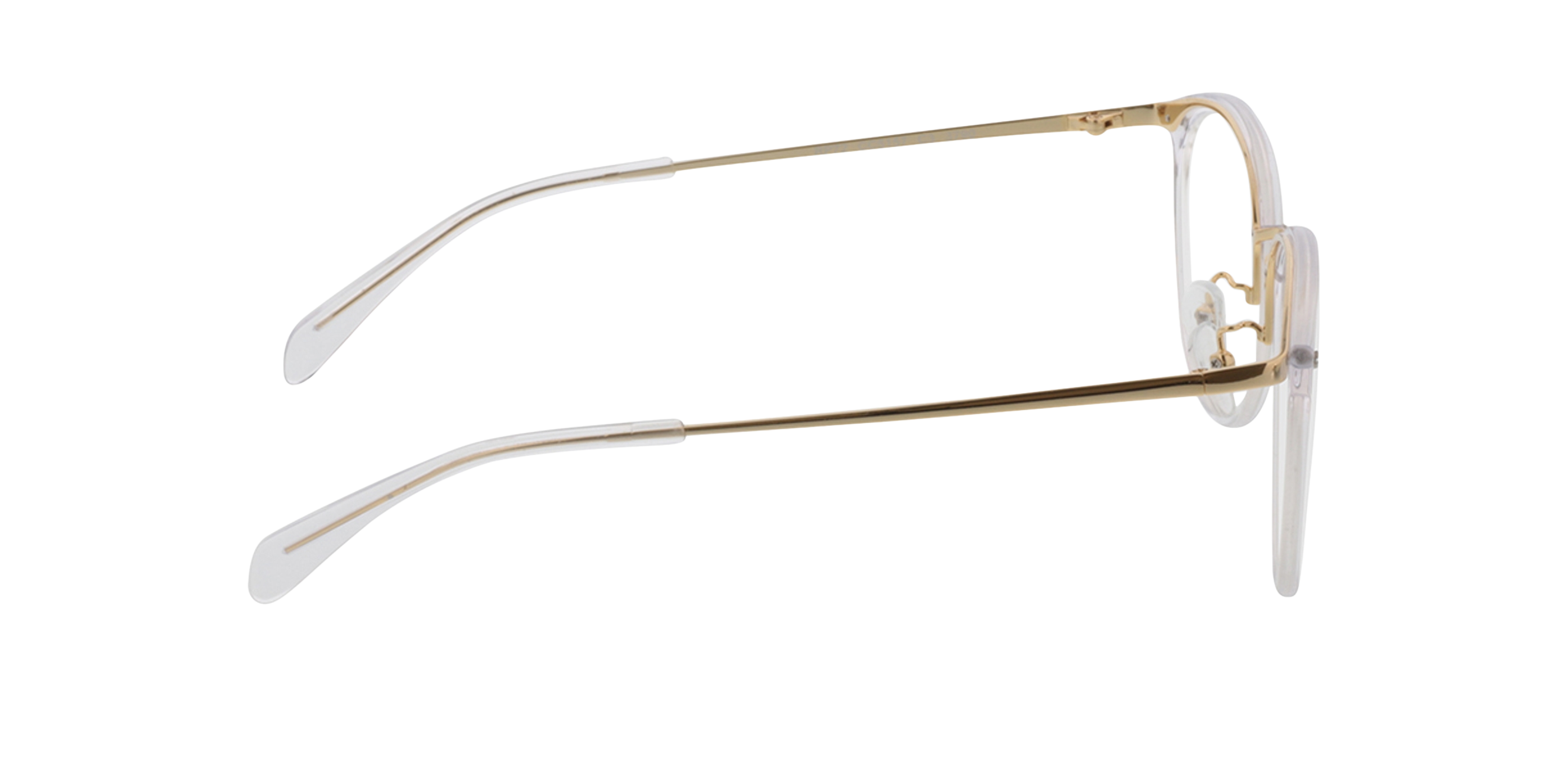 Charlotte Crystal  &  Gold AcetatEyeglass Frames von B24, Seitenansicht