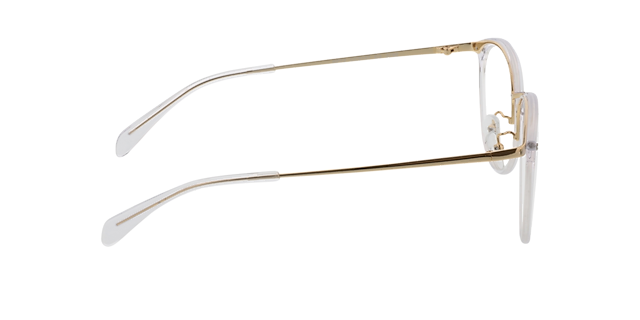 Charlotte Crystal  &  Gold AcetatEyeglass Frames von B24, Seitenansicht