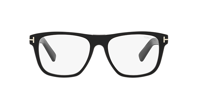 FT5902-B Glänzendes Schwarz AcetatEyeglass Frames von B24, Vorderansicht