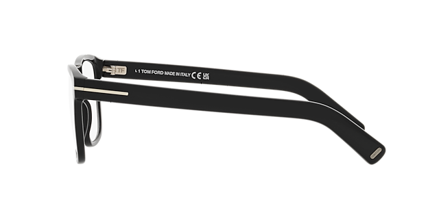 FT5902-B Glänzendes Schwarz AcetatEyeglass Frames von B24, Seitenansicht