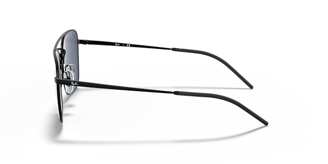 RB3588 Rubber zwart MetaalSunglass Frames van B24, Zijaanzicht