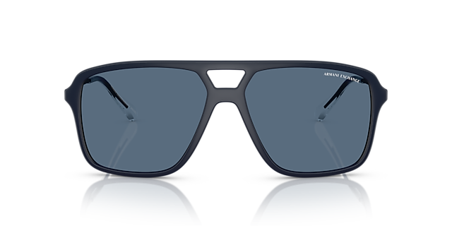 AX4150SU Matt Blau KunststoffSunglass Frames von B24, Vorderansicht
