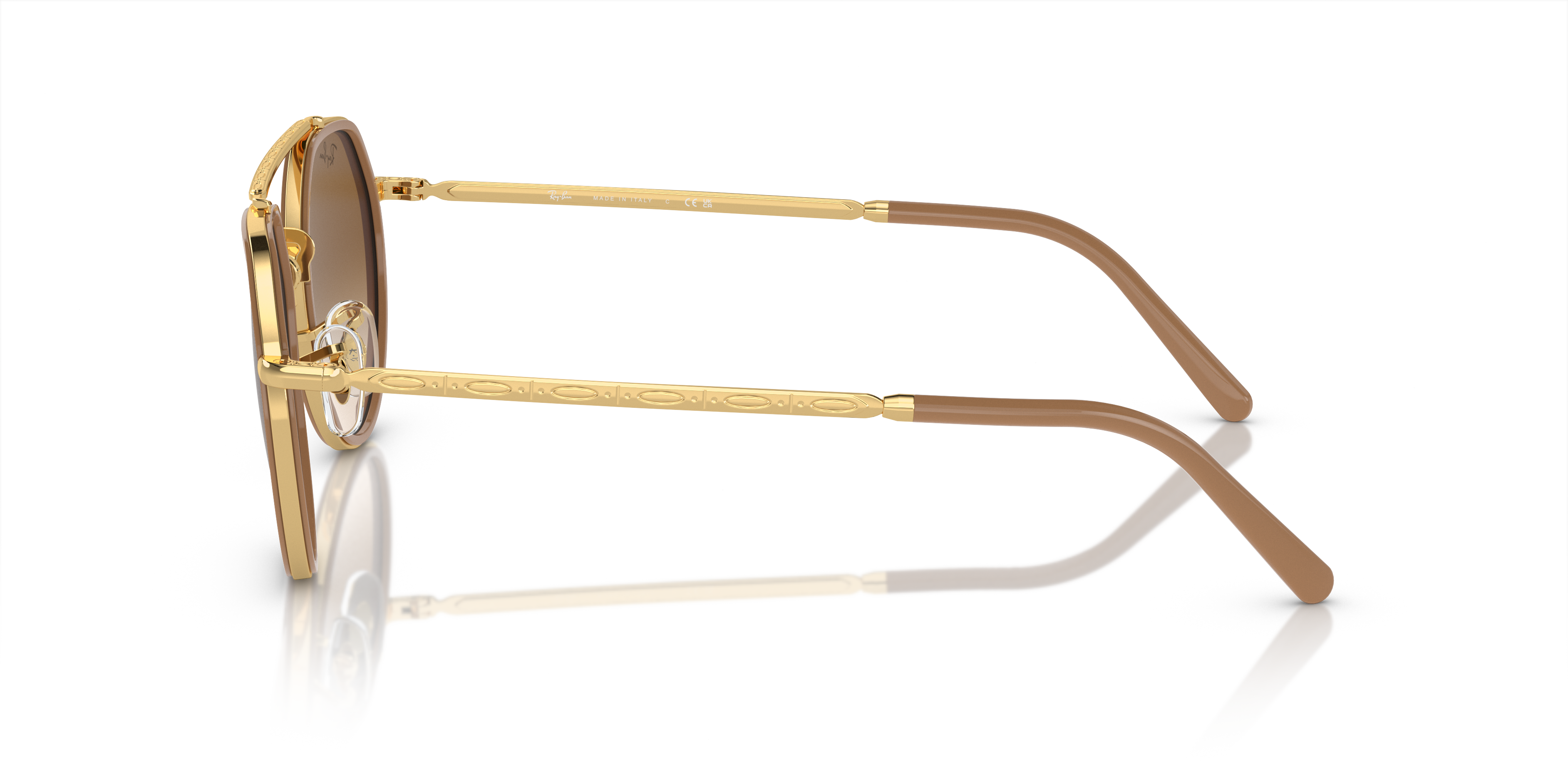 RB3765 Arista Gold MetallSunglass Frames von B24, Seitenansicht