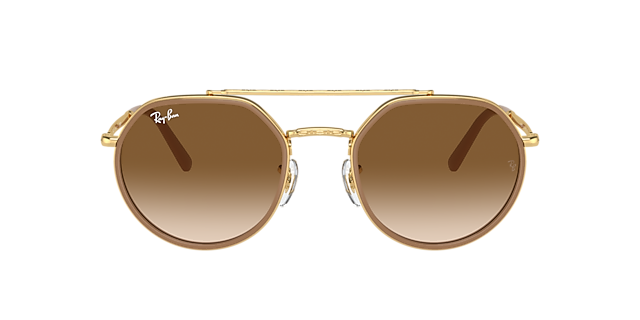 RB3765 Arista goud MetaalSunglass Frames van B24, met getinte lenzen