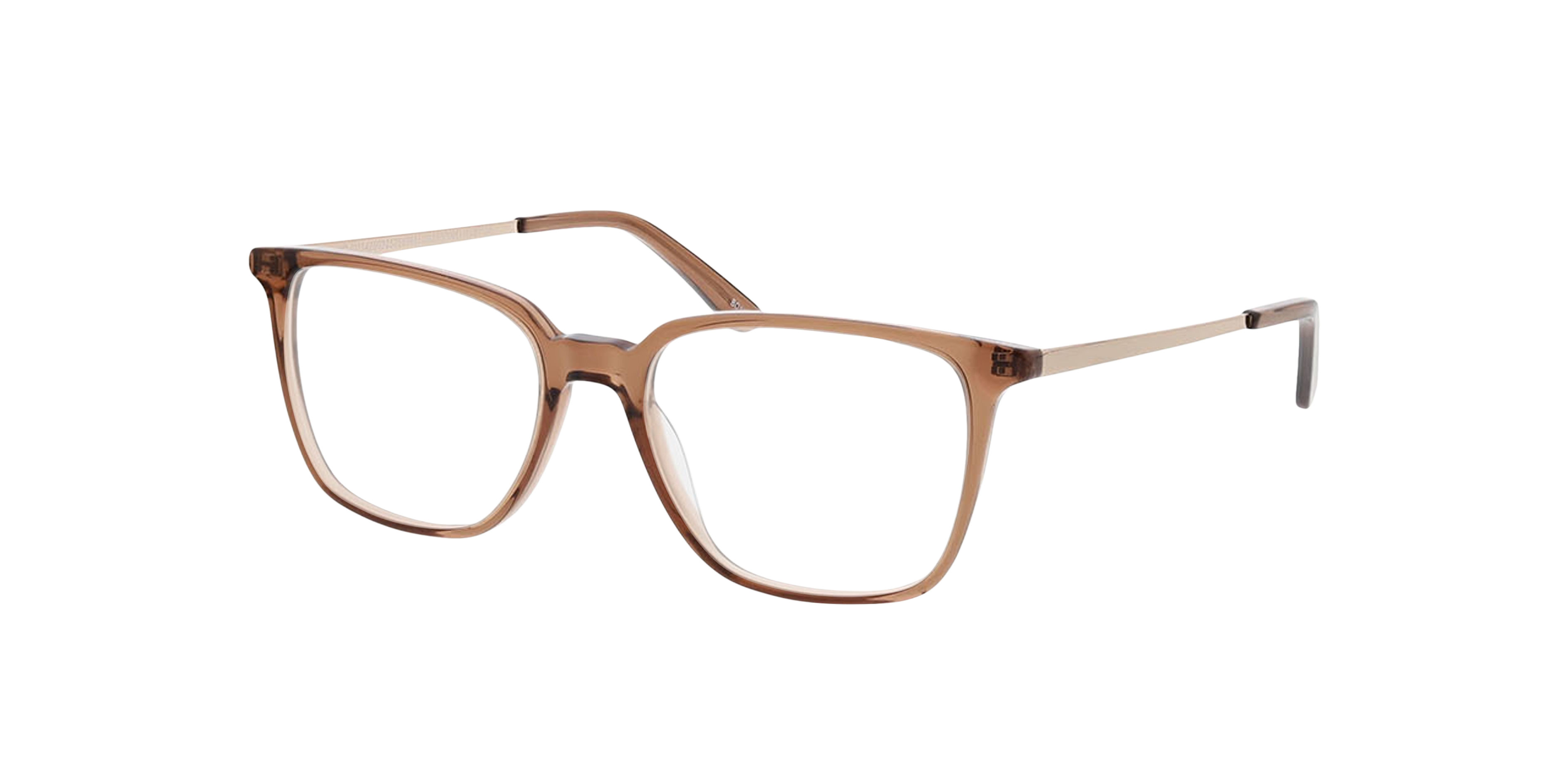 Jodie Kristal roze bruin AcetaatEyeglass Frames van B24, Hoekweergave