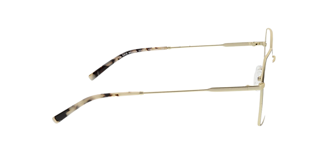 Miranda Gold  &  Black  &  Cream Havana MetallEyeglass Frames von B24, Seitenansicht