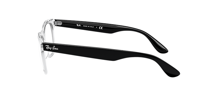 RB4640V Transparant KunststofEyeglass Frames van B24, Zijaanzicht