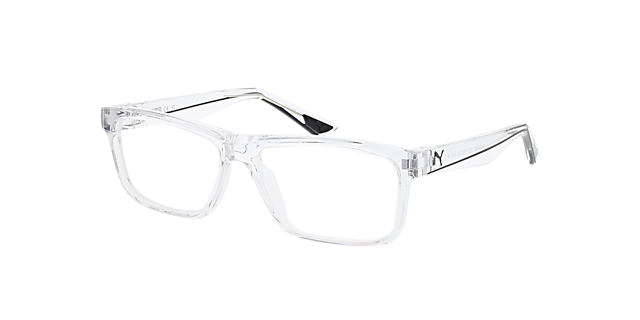 PU0444O Klar KunststoffEyeglass Frames von B24, Dreiviertelansicht