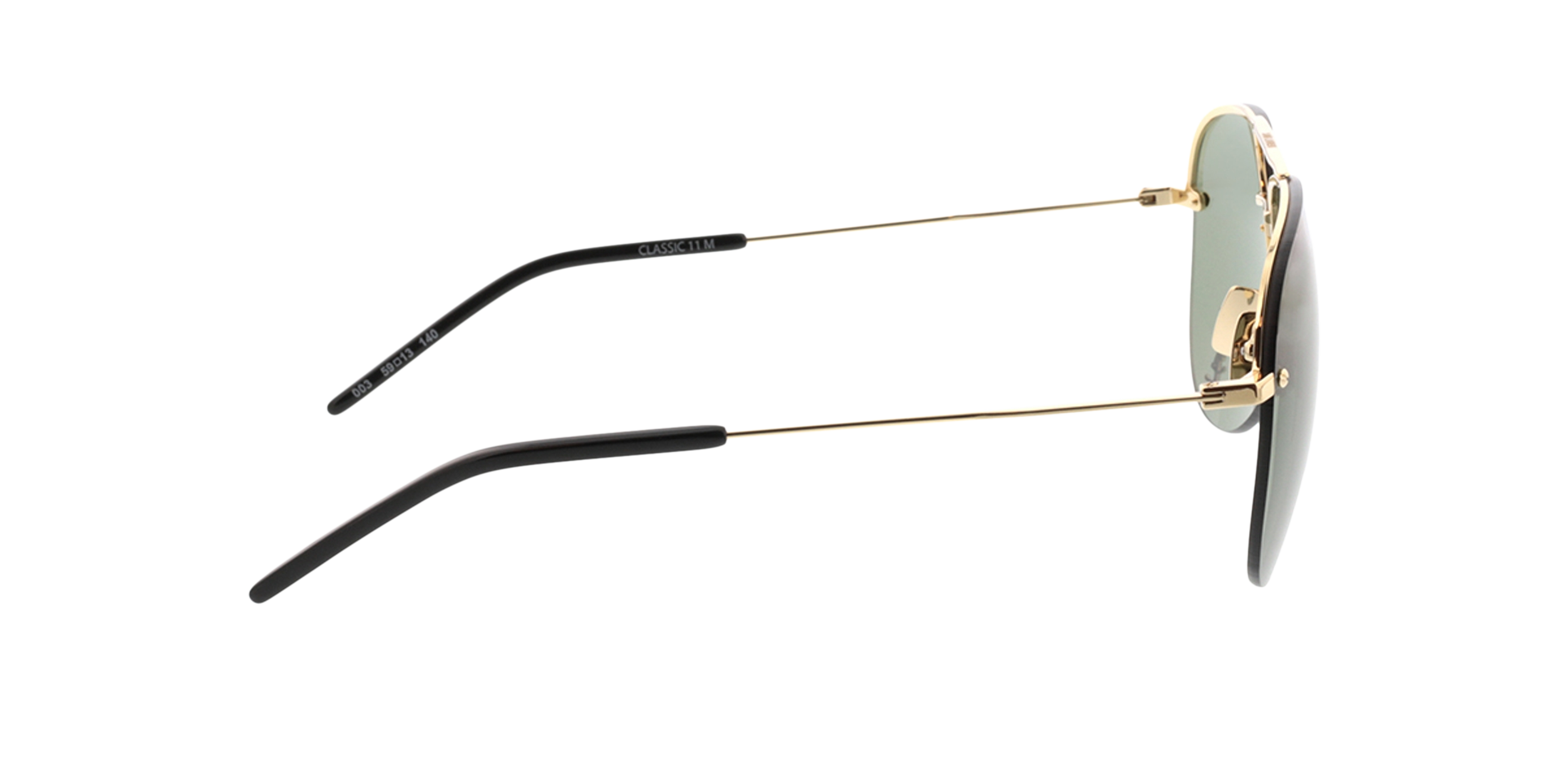 CLASSIC 11 M Goud MetaalSunglass Frames van B24, Zijaanzicht