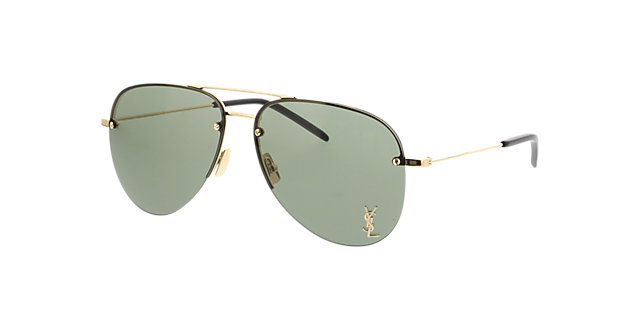 CLASSIC 11 M Gold MetallSunglass Frames von B24, Dreiviertelansicht