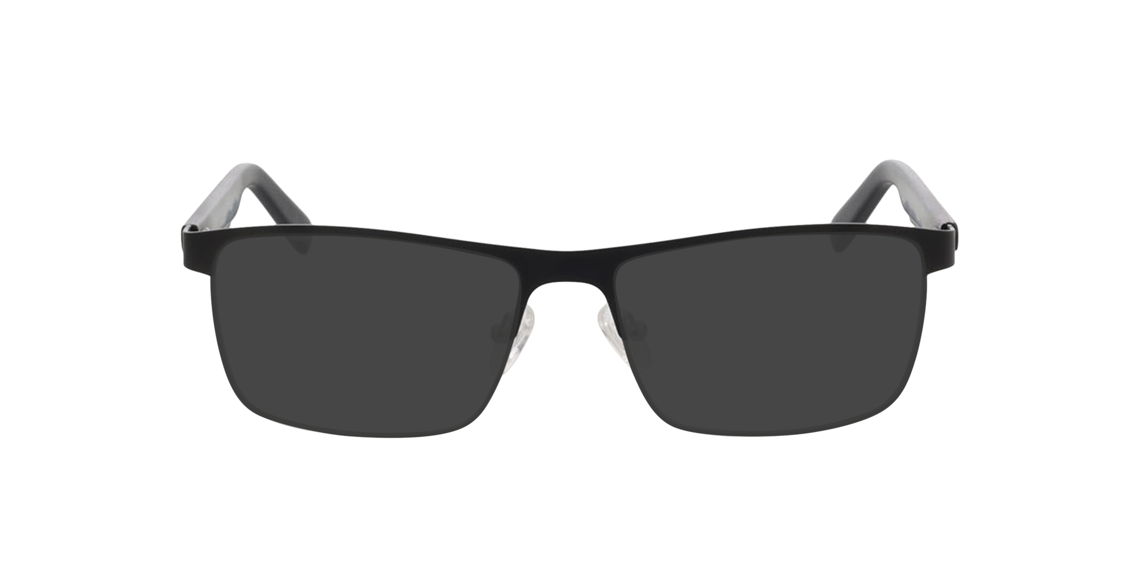 Aalborg Zwart Zilver MetaalEyeglass Frames van B24, met getinte lenzen