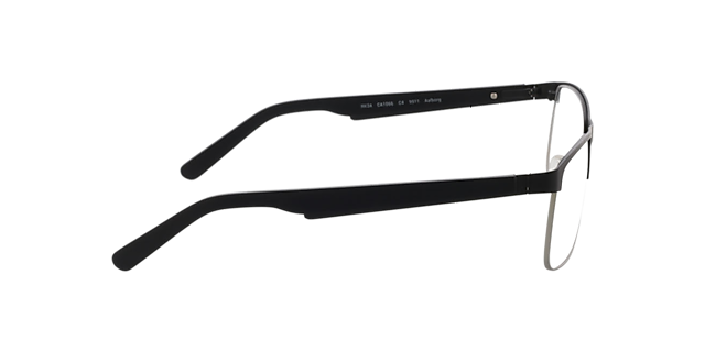 Aalborg Schwarz Silber MetallEyeglass Frames von B24, Seitenansicht