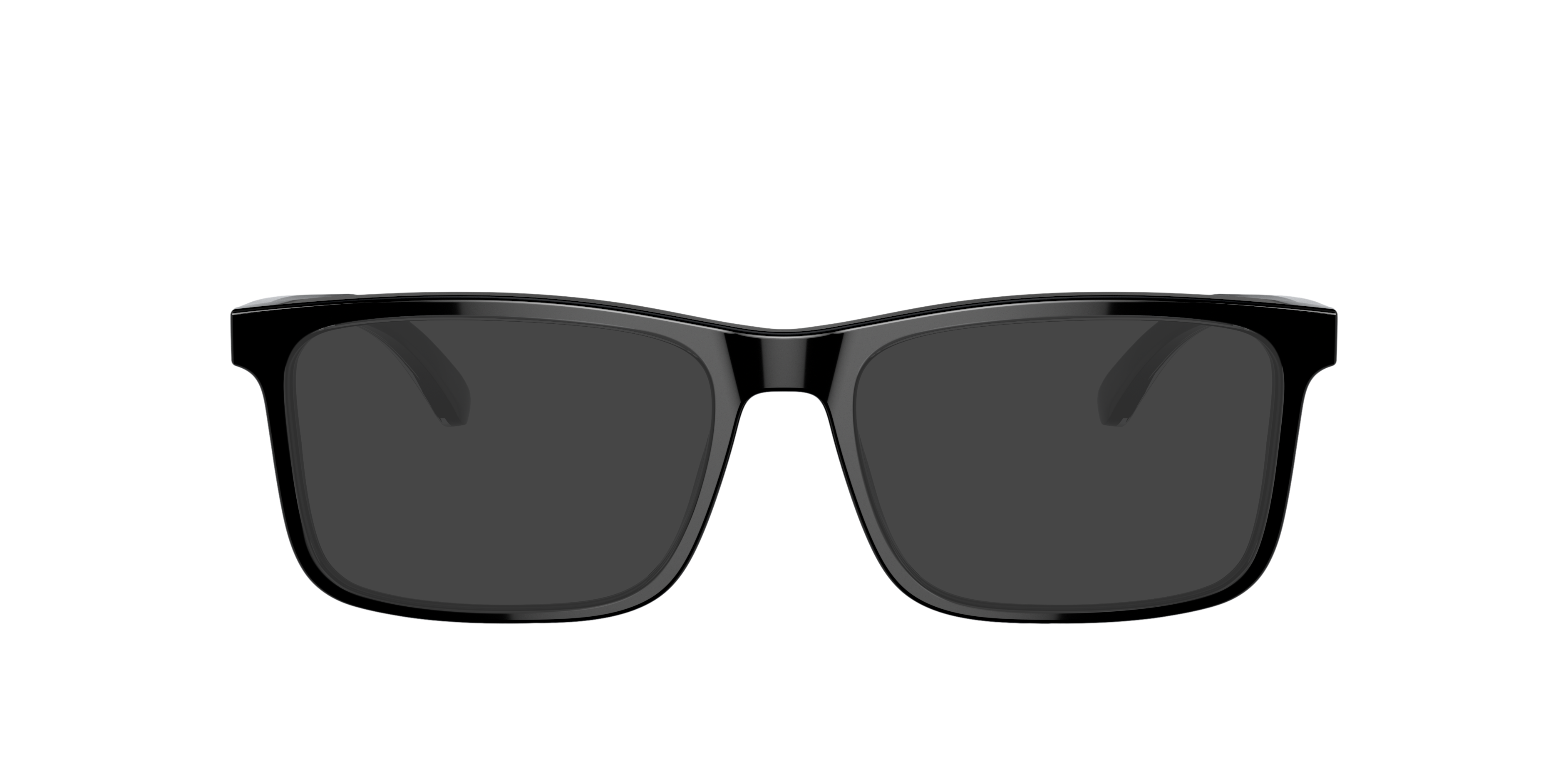 EA3227 Shiny Black & Top Crystal AcetatEyeglass Frames von B24, mit getönten Gläsern