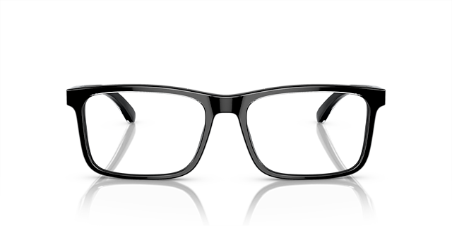 EA3227 Shiny Black & Top Crystal AcetatEyeglass Frames von B24, Vorderansicht