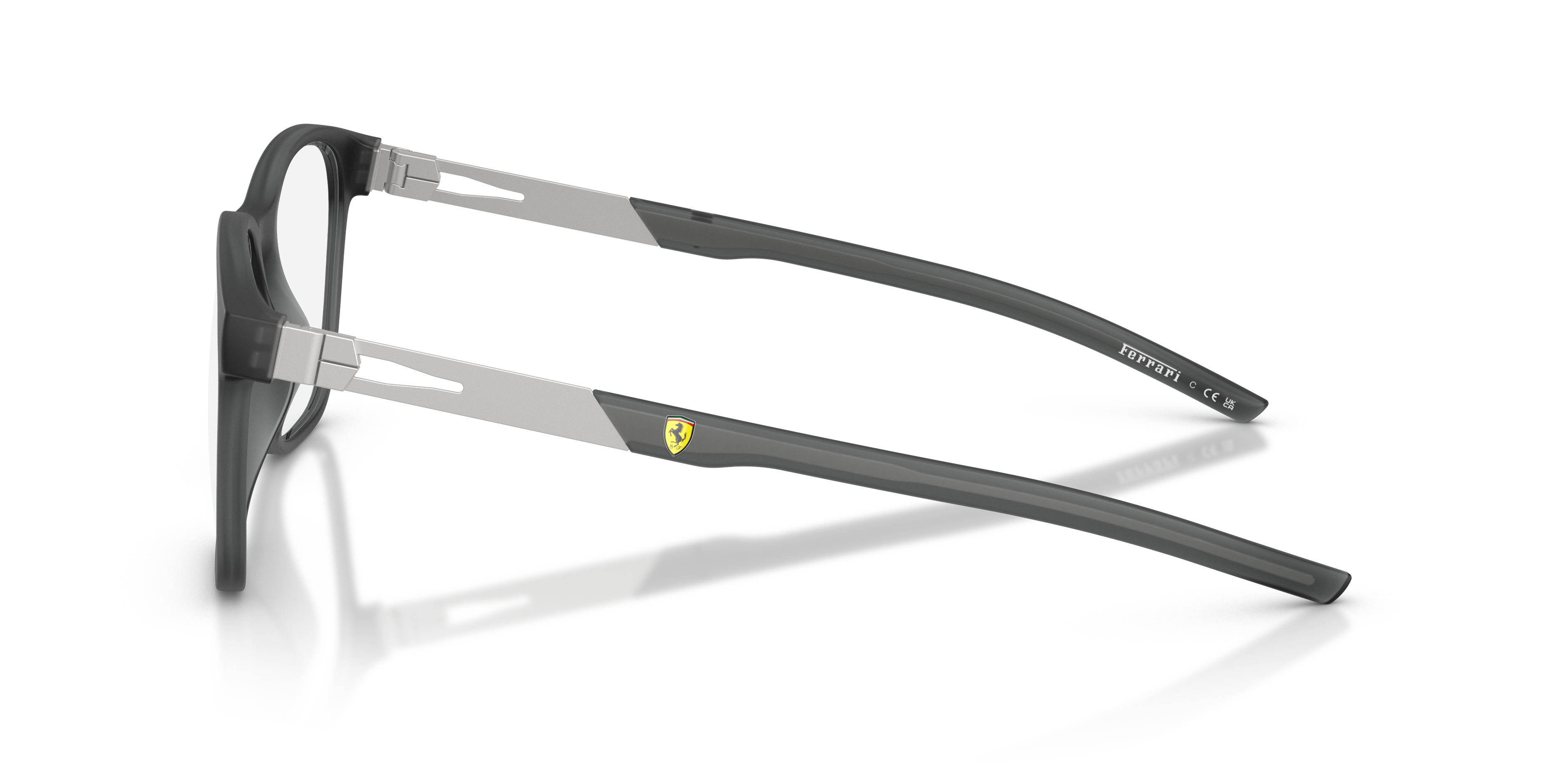 FZ8024U Black Trasparent KunststoffEyeglass Frames von B24, Seitenansicht