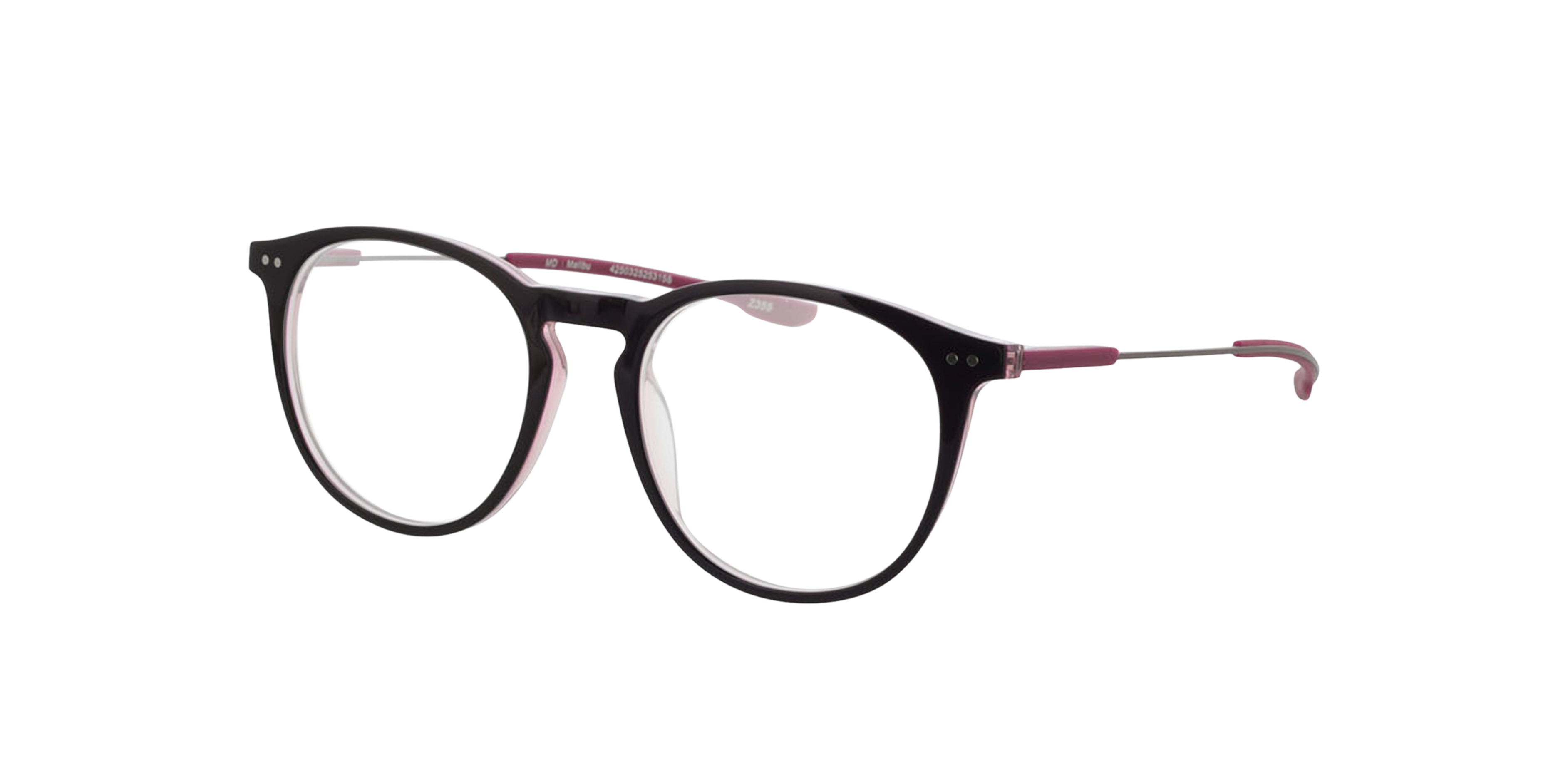 Malibu Tweelaags paars kristal AcetaatEyeglass Frames van B24, Hoekweergave