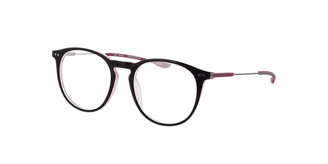 Malibu Tweelaags paars kristal AcetaatEyeglass Frames van B24, Hoekweergave