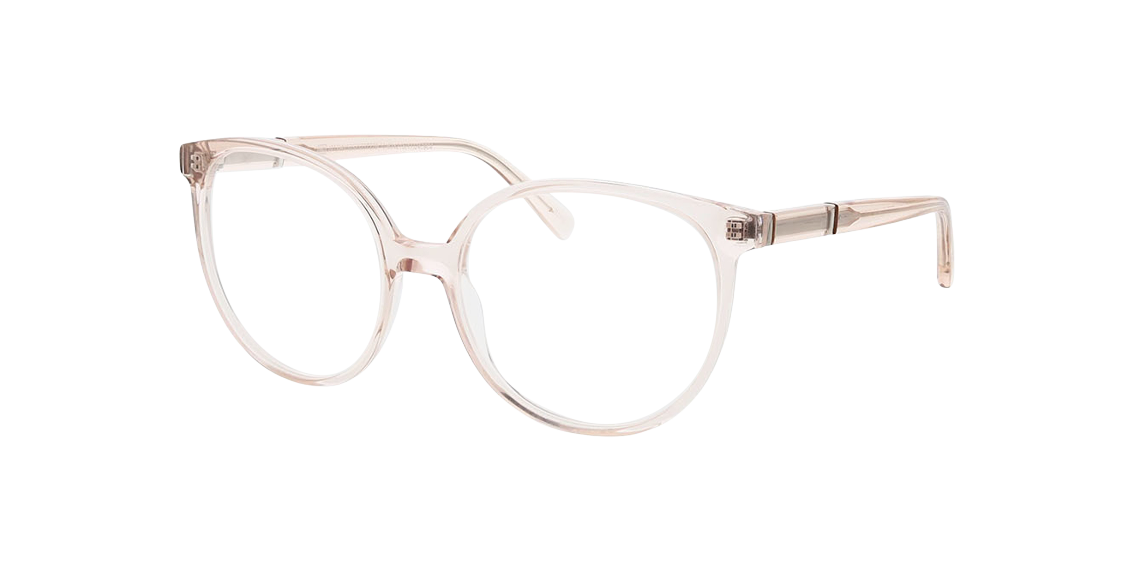 Caroline Kristalroze AcetaatEyeglass Frames van B24, Hoekweergave