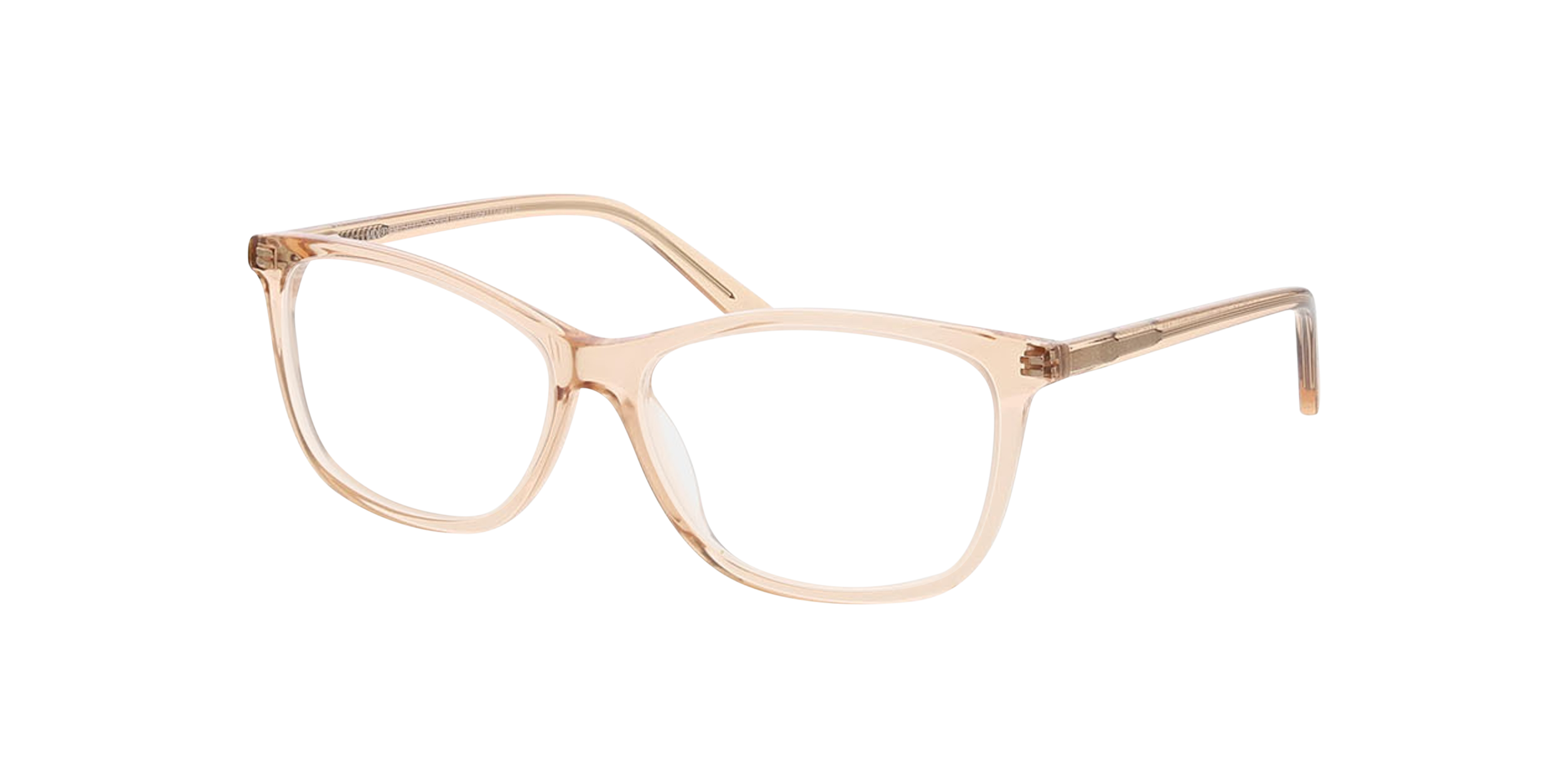 Paris Kristal roze beige AcetaatEyeglass Frames van B24, Hoekweergave