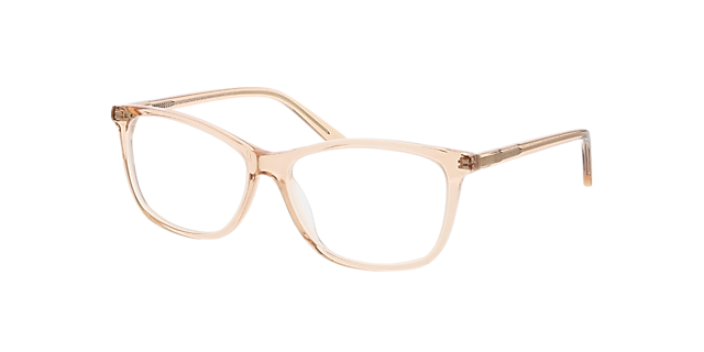 Paris Kristal roze beige AcetaatEyeglass Frames van B24, Hoekweergave