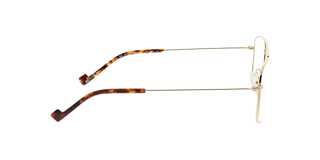 Detroit Goud MetaalEyeglass Frames van B24, Zijaanzicht
