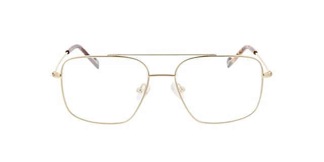 Detroit Goud MetaalEyeglass Frames van B24, Vooraanzicht