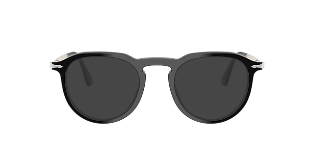 PO3387V Zwart AcetaatEyeglass Frames van B24, met getinte lenzen