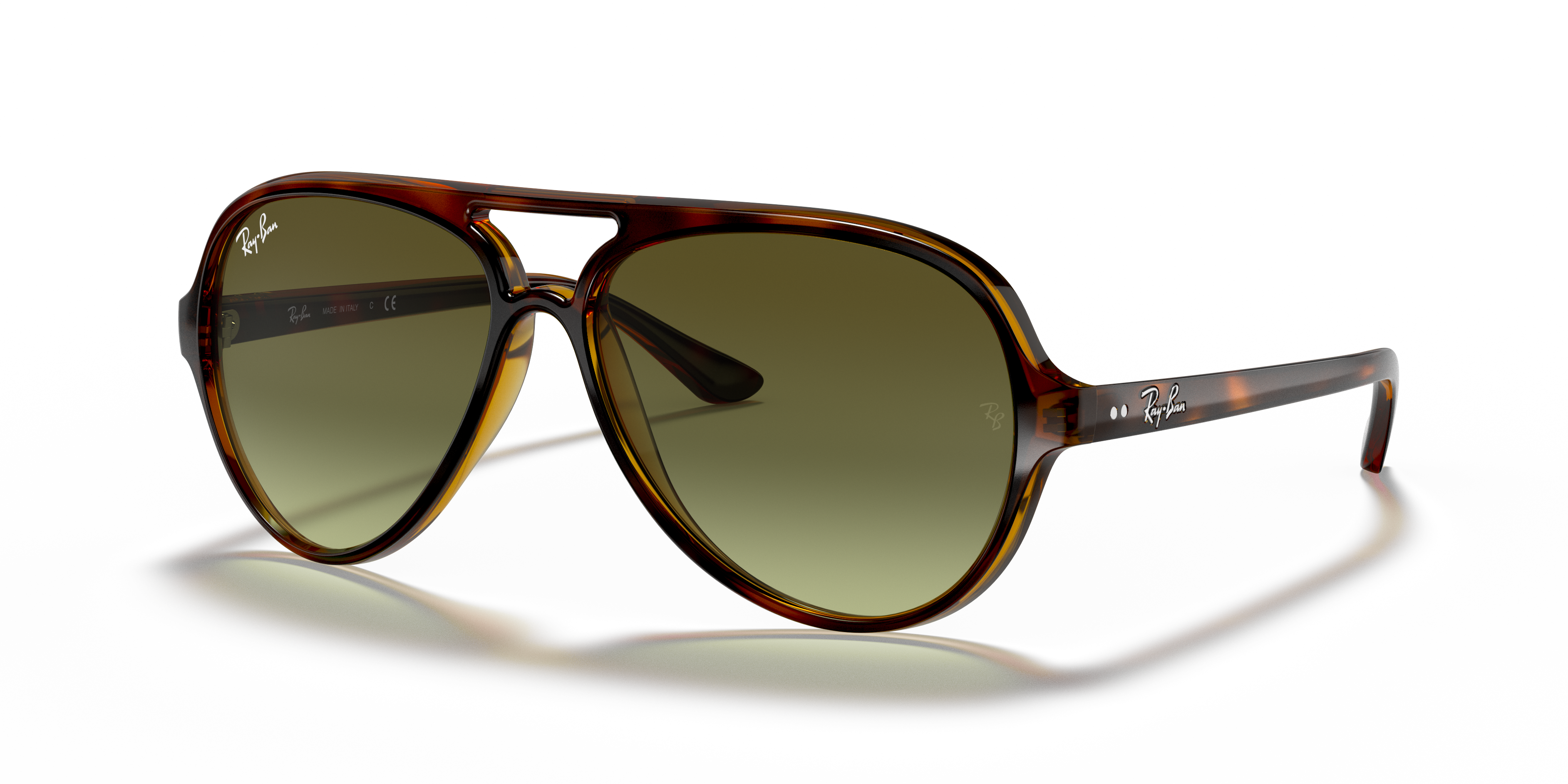 RB4125 Hellhavana KunststoffSunglass Frames von B24, Dreiviertelansicht