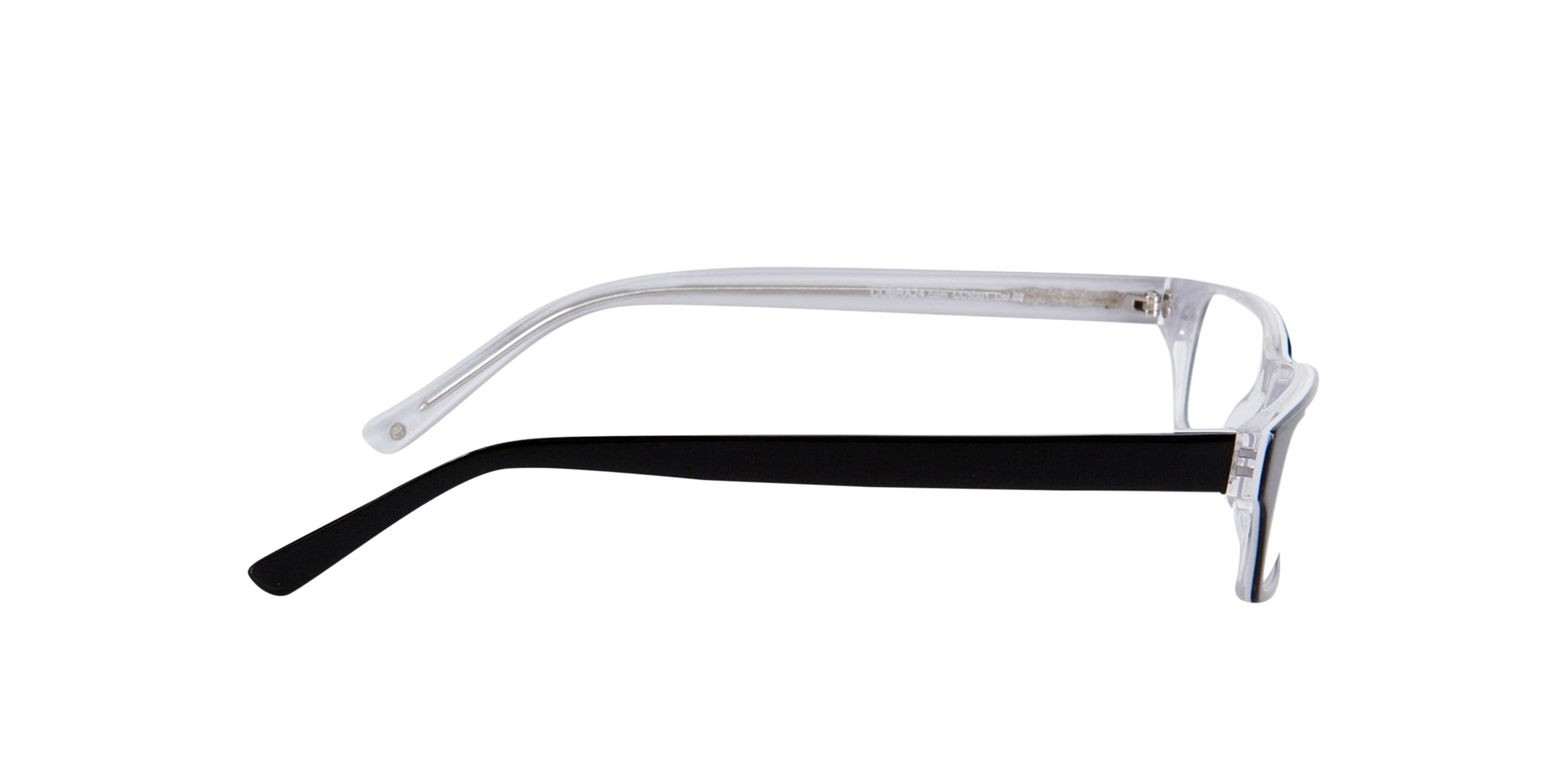 Capuno Zwart & wit AcetaatEyeglass Frames van B24, Zijaanzicht