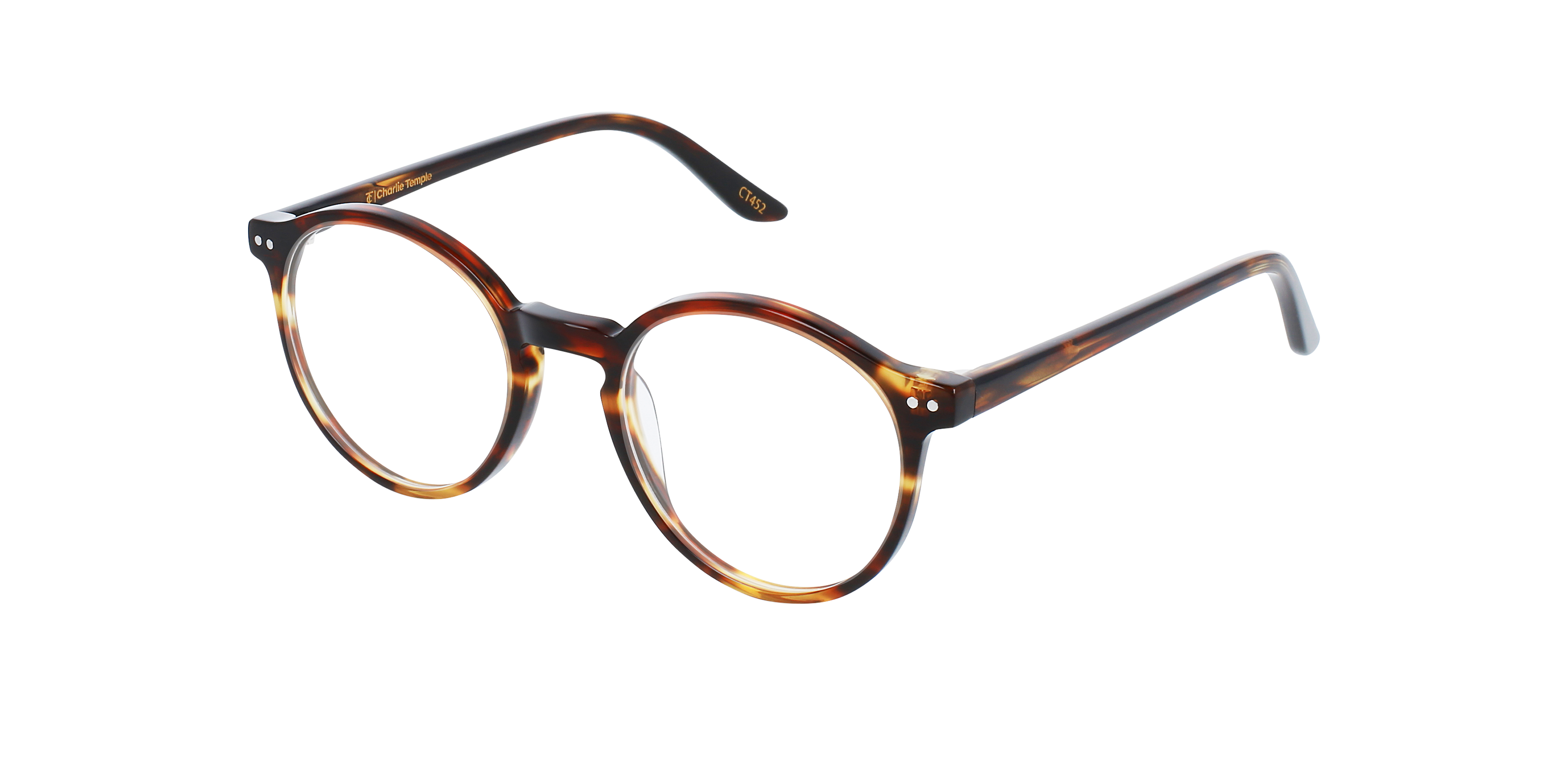 Bennett Classic Tortoise AcetaatEyeglass Frames van B24, Hoekweergave