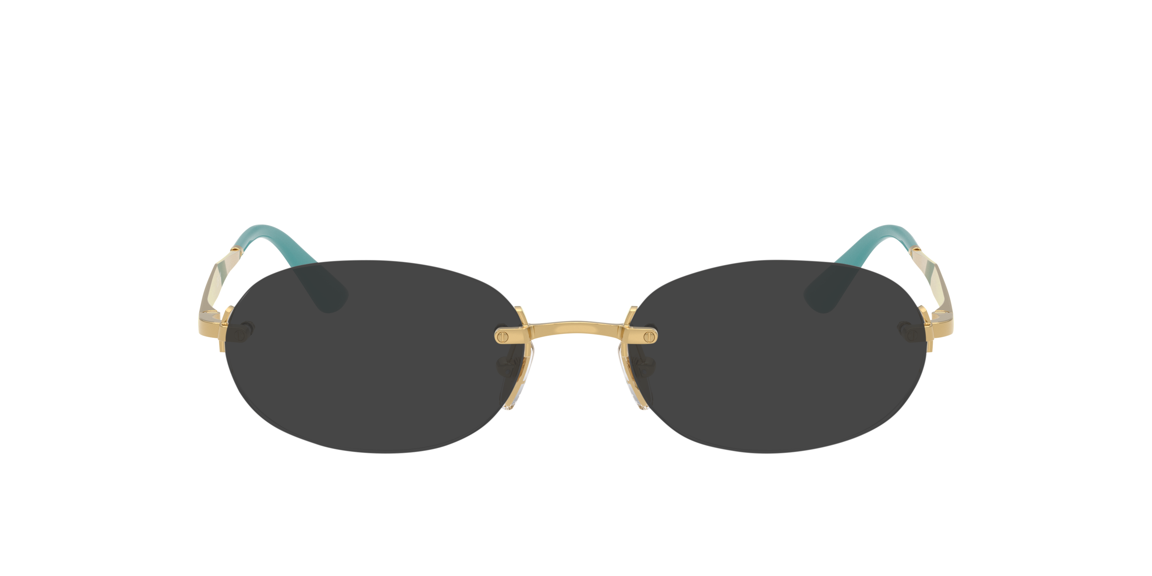 VO4343 Gold MetallEyeglass Frames von B24, mit getönten Gläsern