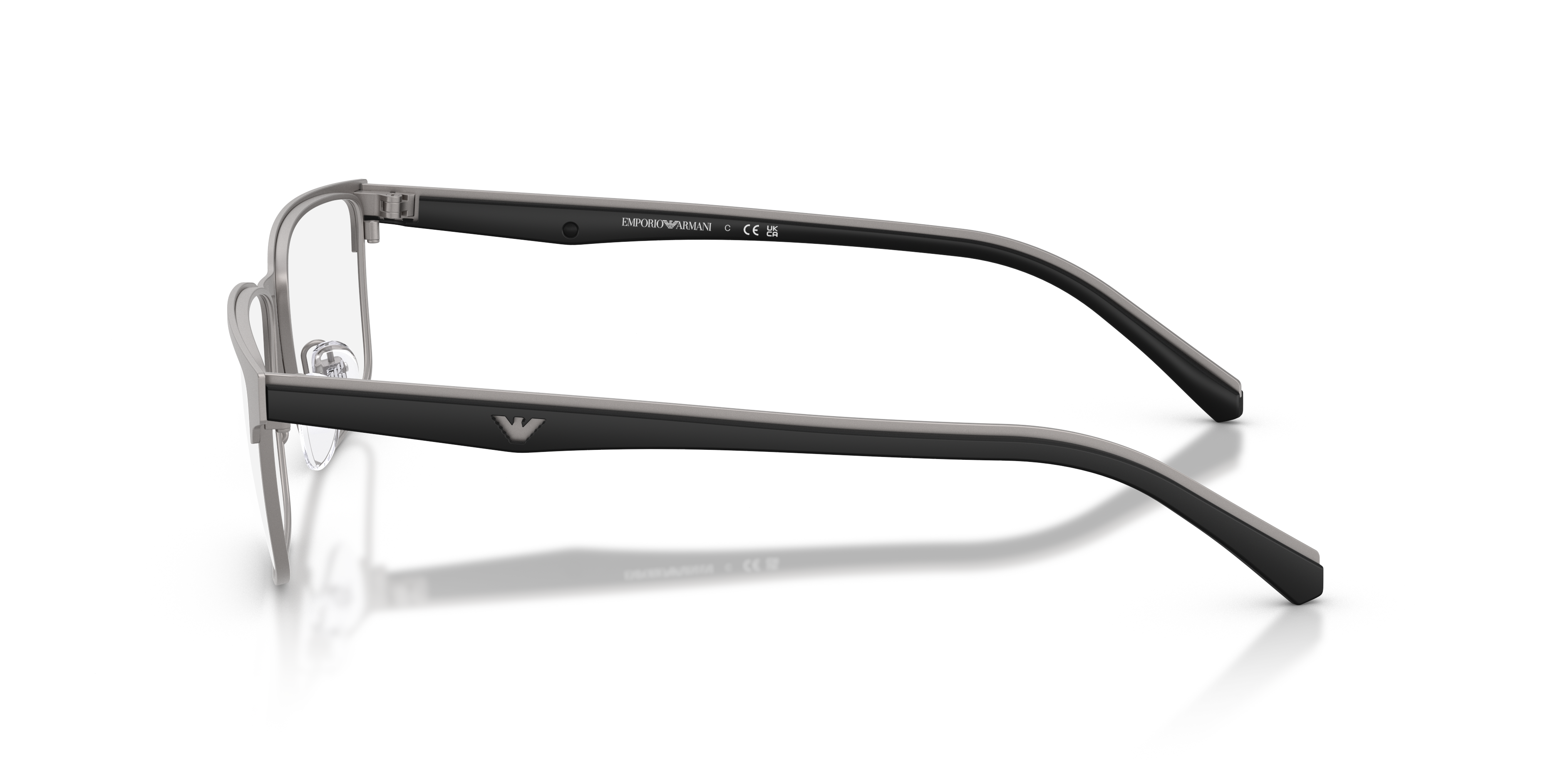 EA1175 Matt Gunmetal MetallEyeglass Frames von B24, Seitenansicht