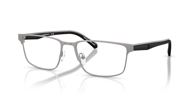 EA1175 Matt Gunmetal MetallEyeglass Frames von B24, Dreiviertelansicht